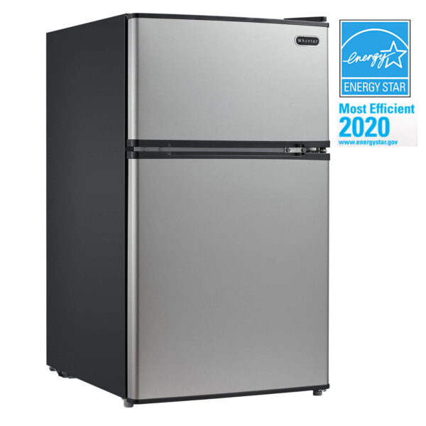 Whynter MRF-340DS 3.4 cu.ft. Energy Star Stainless Steel Compact Refrigerator/Freezer