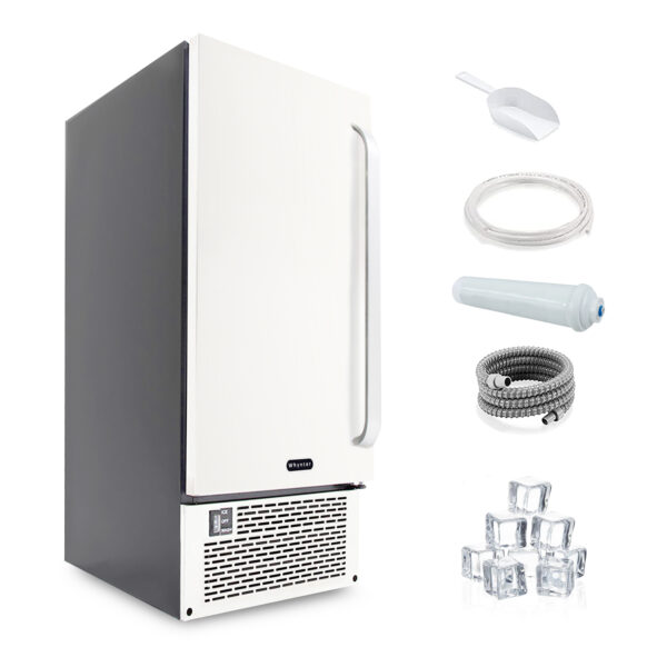 Whynter UIM-502SS/UIM-502SSa 15" Built-In Ice Maker 80lb Capacity Clear Ice Cube with NSF Inline Water Filter